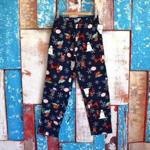 Men's Old Navy Flannel Pajama Pants Sleep Lounge SMALL Magic Mascot NEW